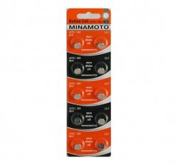 Батарейки Minamoto LR721/362/AG11 10BP щелочные